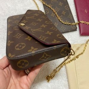 Authentic LV FÉLICIE POCHETTE “used twice”
